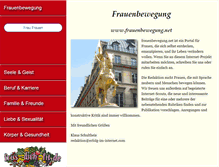 Tablet Screenshot of frauenbewegung.net